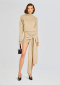 Calloway Sweater Dress by SEROYA in Greige, product image 1