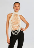 Elsie Pearl Top by retrofête in White, product image 1