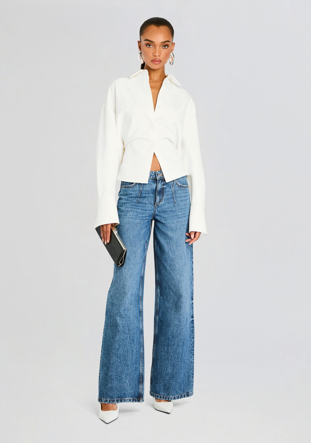 Fiona Low Rise Jean by SEROYA in Low Tide, product image 5