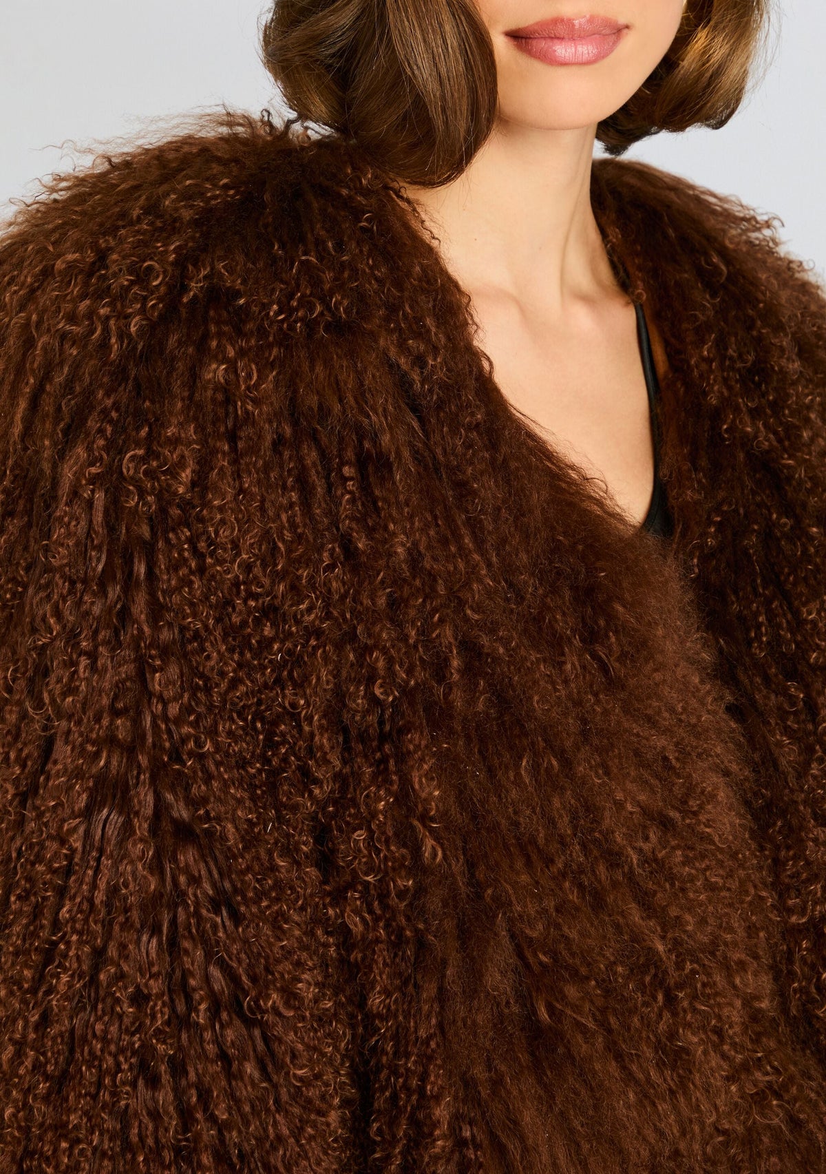 Jewel Fur Jacket by retrofête in Cinnamon, product image 3