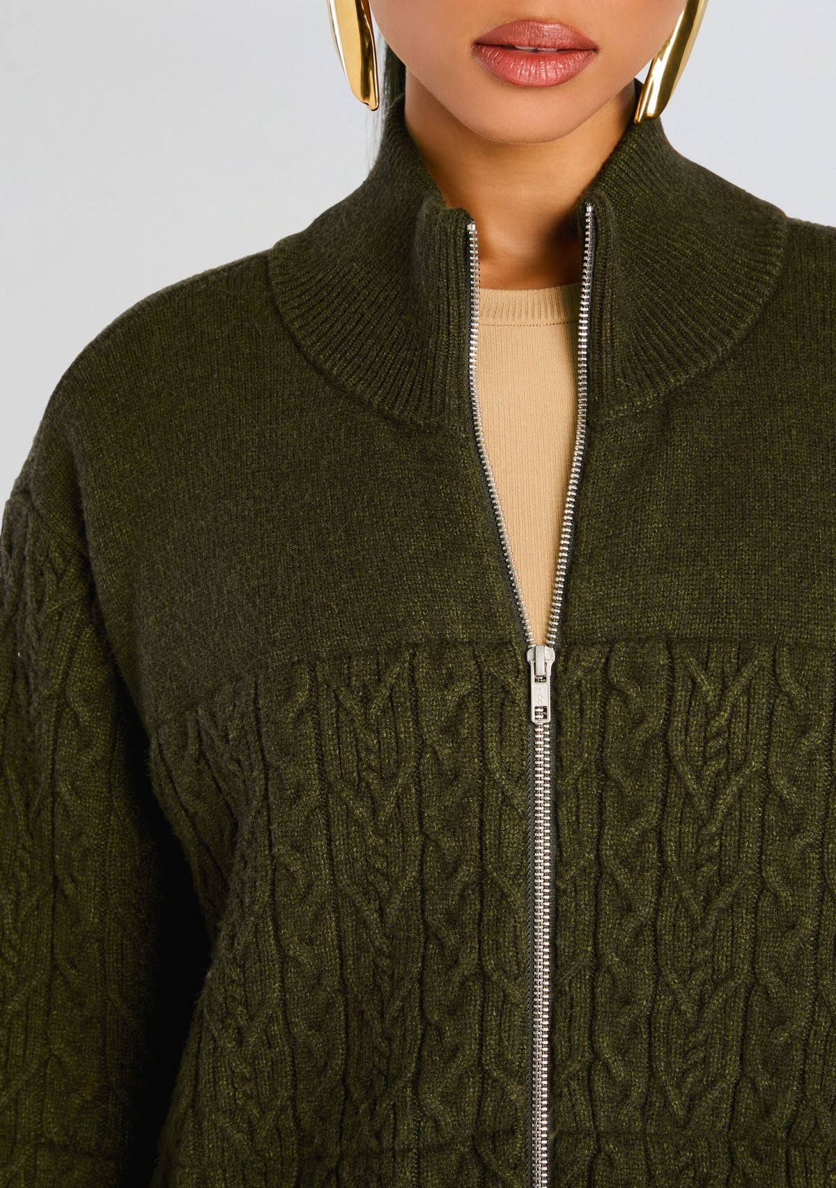 Levi Knit Puffer by SEROYA in Hunter Green, product image 2