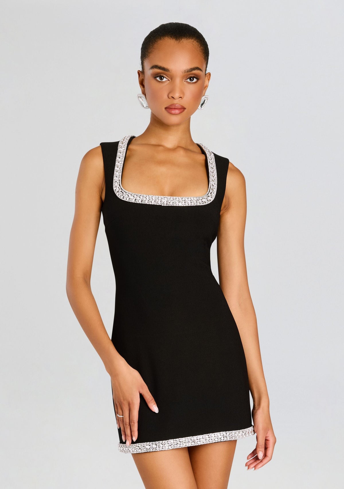 Bexley Embellished Dress by retrofête in Black, product image 6
