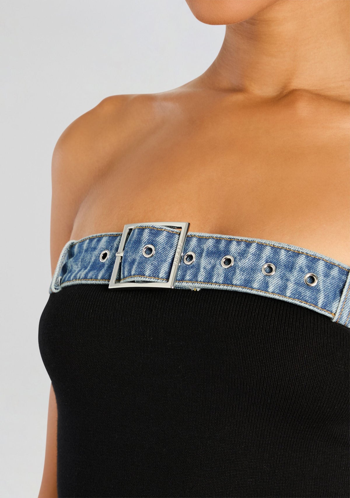 Blanche Dress by SEROYA in Black/River, product image 2