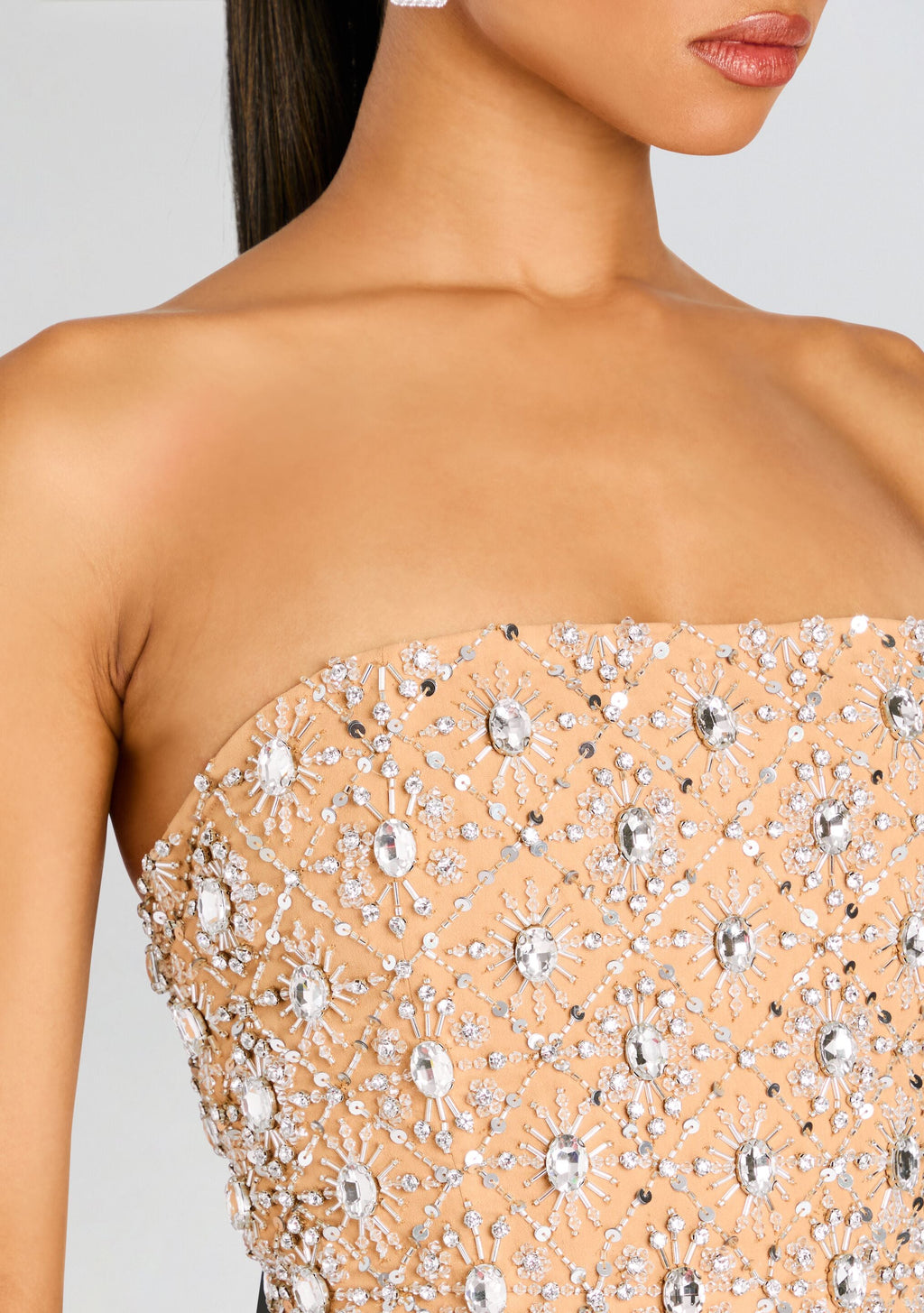 Chicca Dress by retrofête in Nude/Silver, product image 2