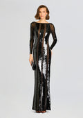Elsi Sequin Dress by retrofête in Black, product image 1