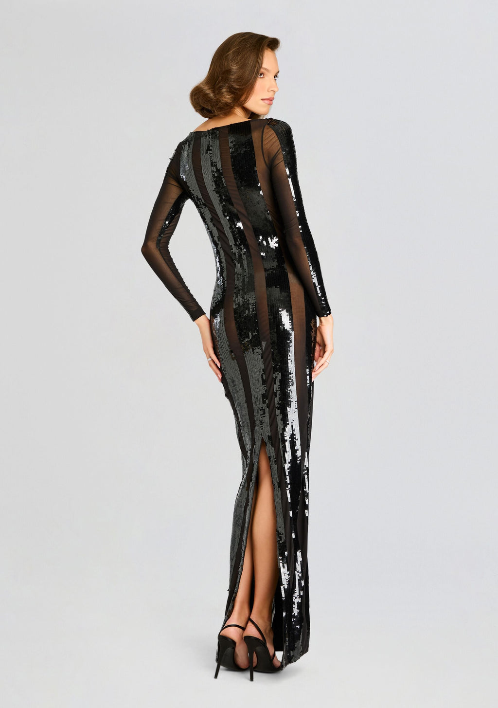 Elsi Sequin Dress by retrofête in Black, product image 4
