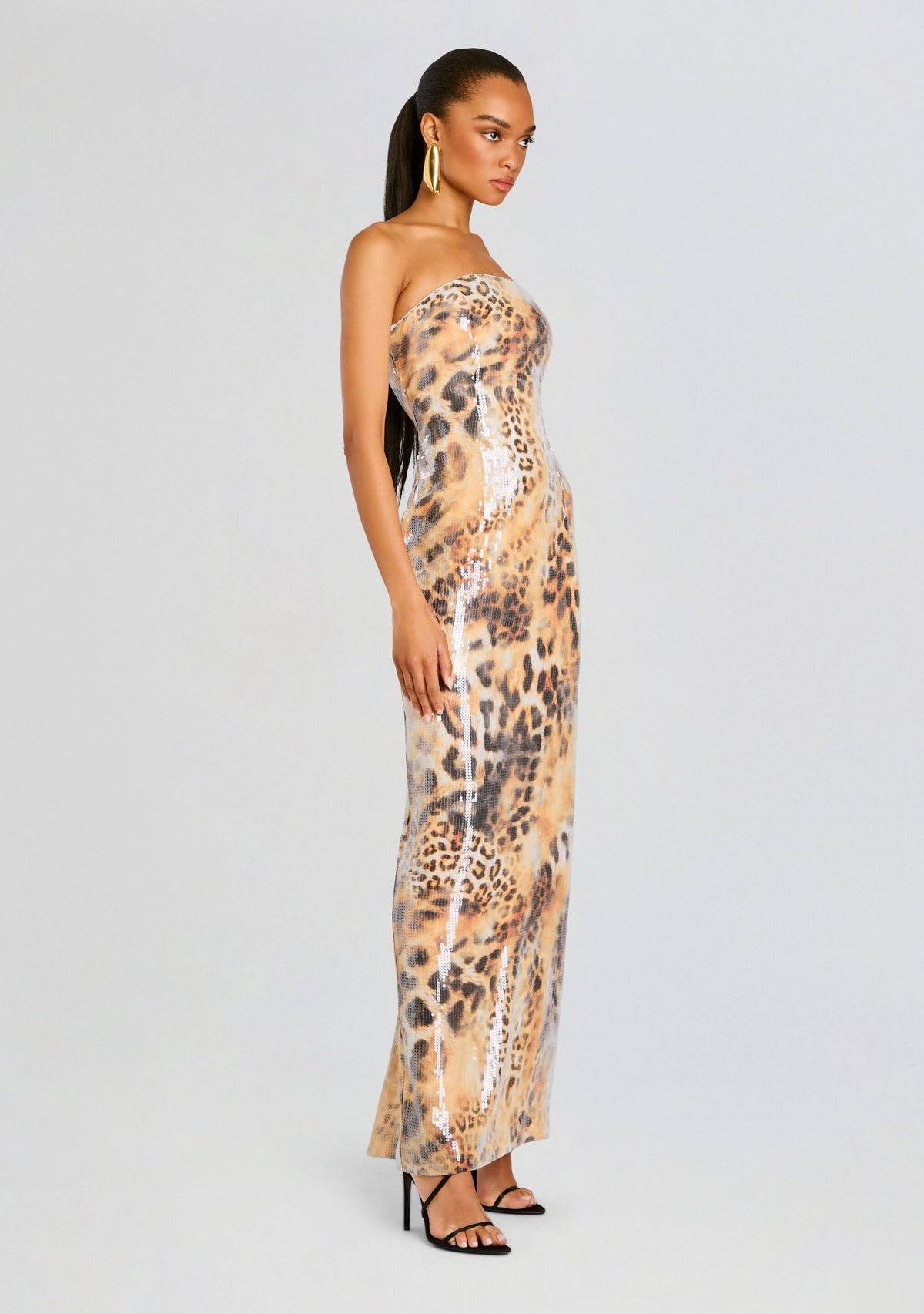 Ember Sequin Dress by retrofête in Vintage Cheetah, product image 4