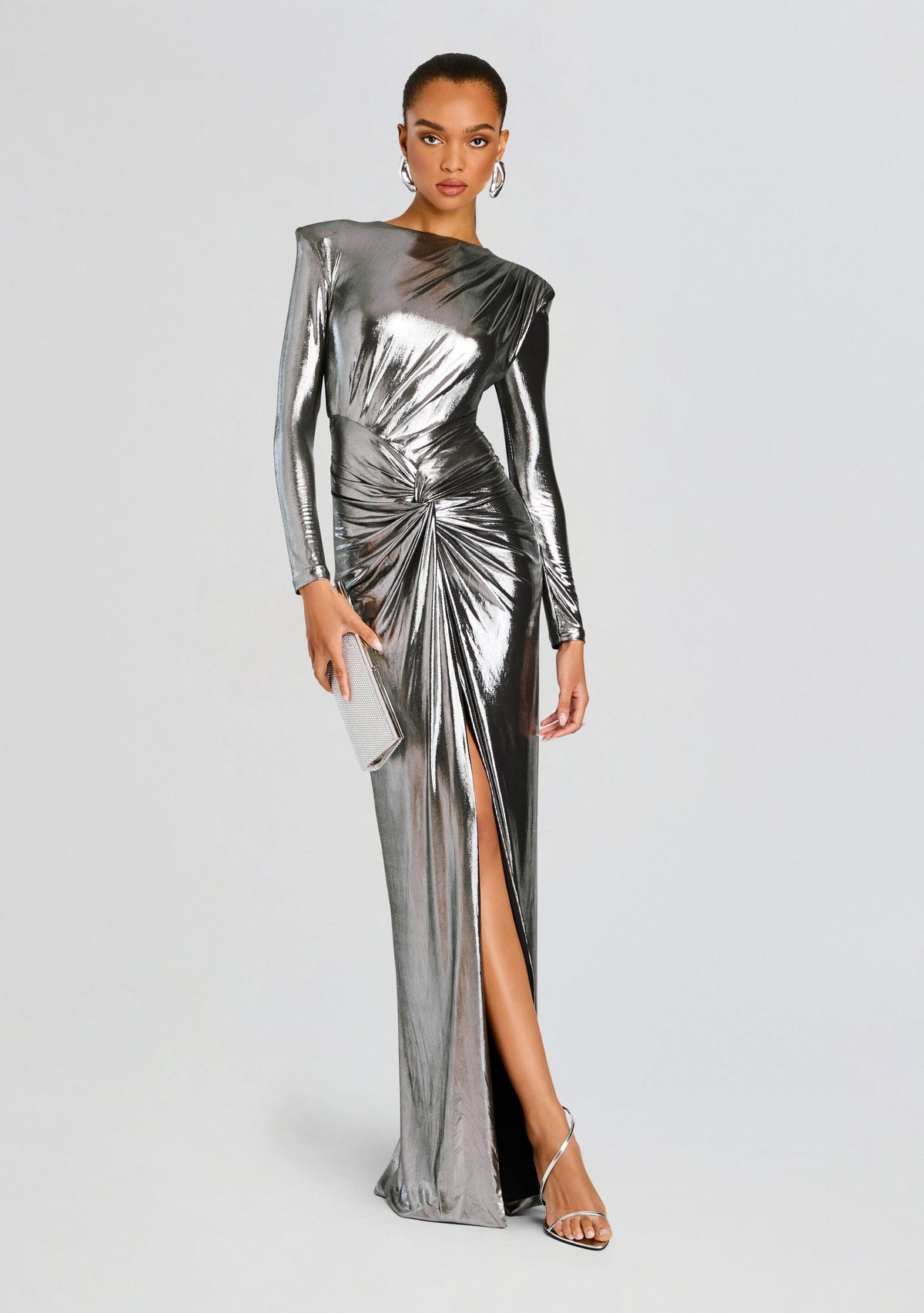 Fenella Dress by retrofête in Gunmetal, product image 7