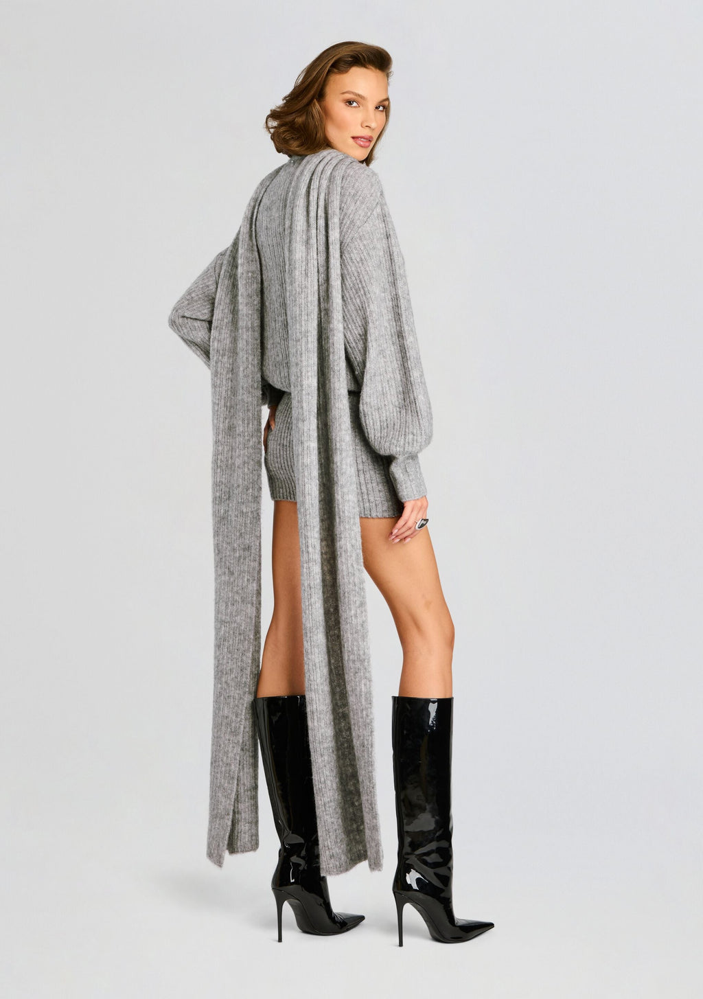 Isabeau Sweater Dress by retrofête in Cloud, product image 4