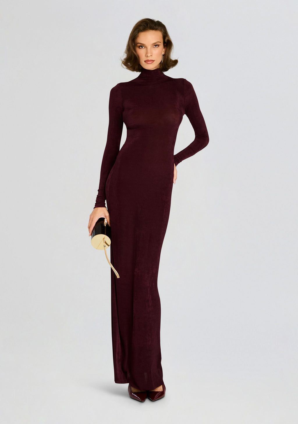 Kim Maxi Dress by SEROYA in Merlot, product image 1