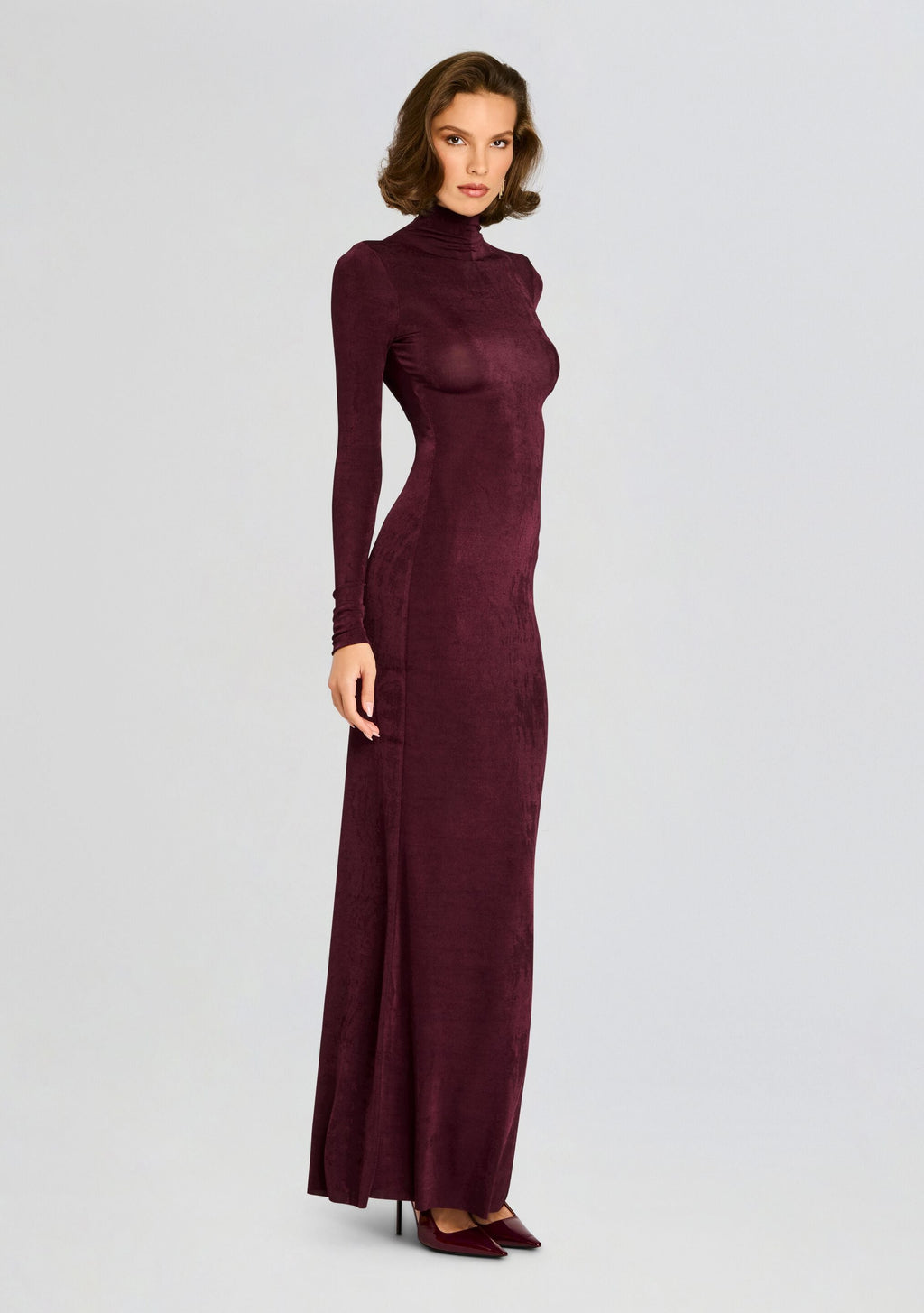 Kim Maxi Dress by SEROYA in Merlot, product image 3