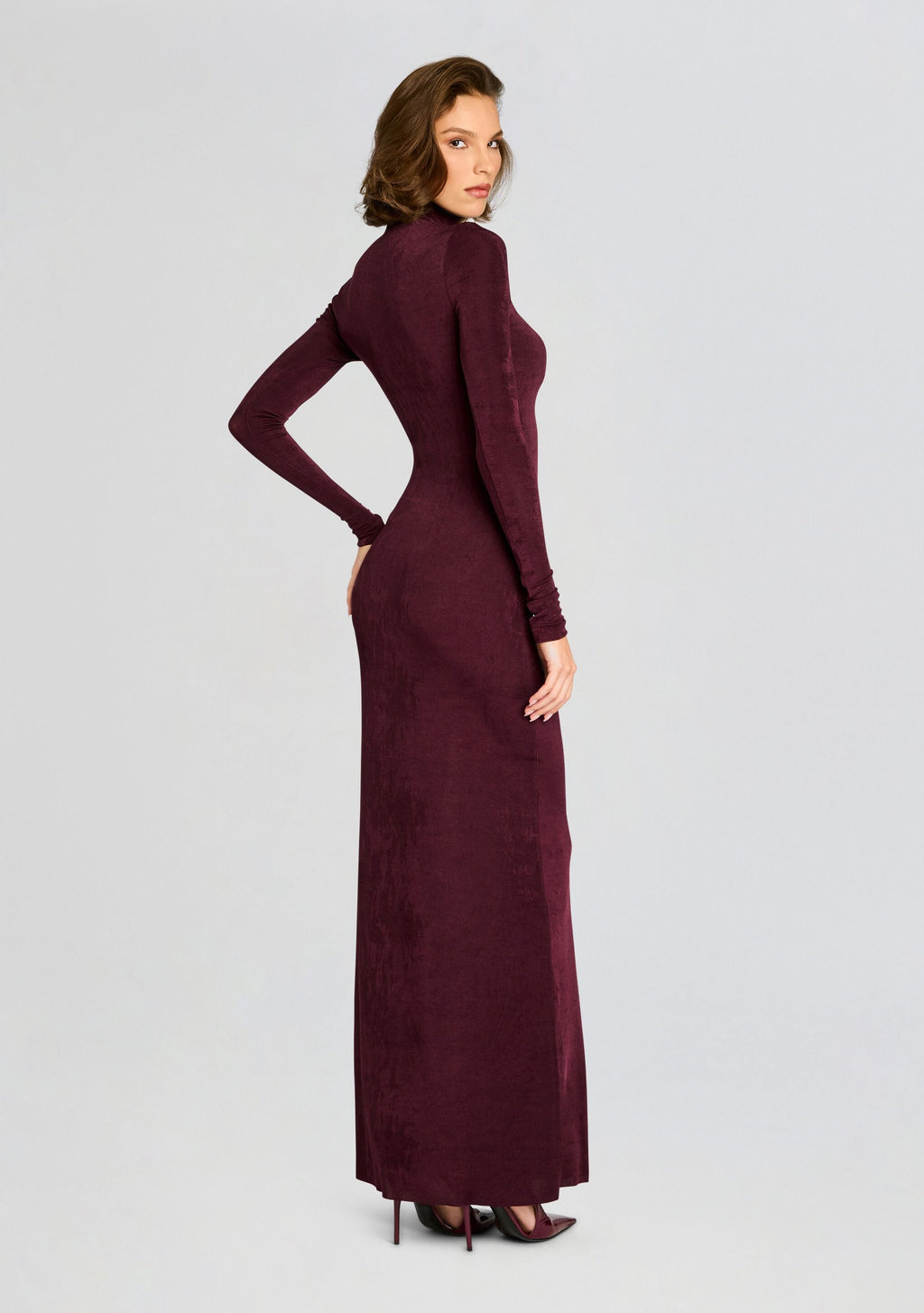 Kim Maxi Dress by SEROYA in Merlot, product image 4
