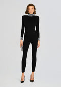 Leanne Embellished Jumpsuit by retrofête in Black/Silver, product image 1