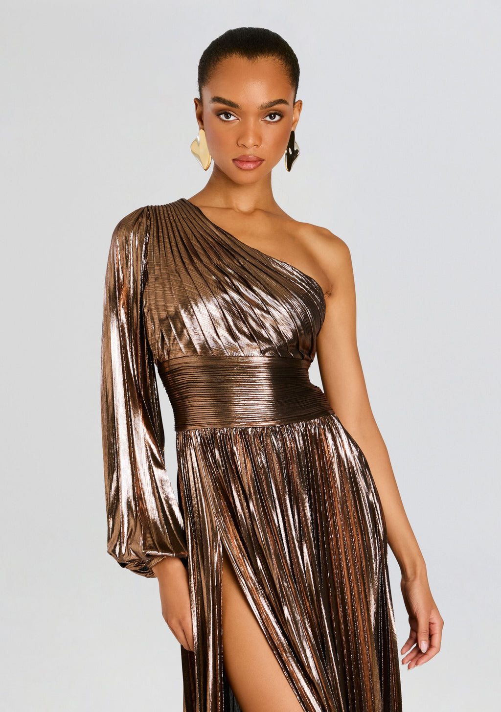 Lysandra Dress by retrofête in Metallic Bronze, product image 5