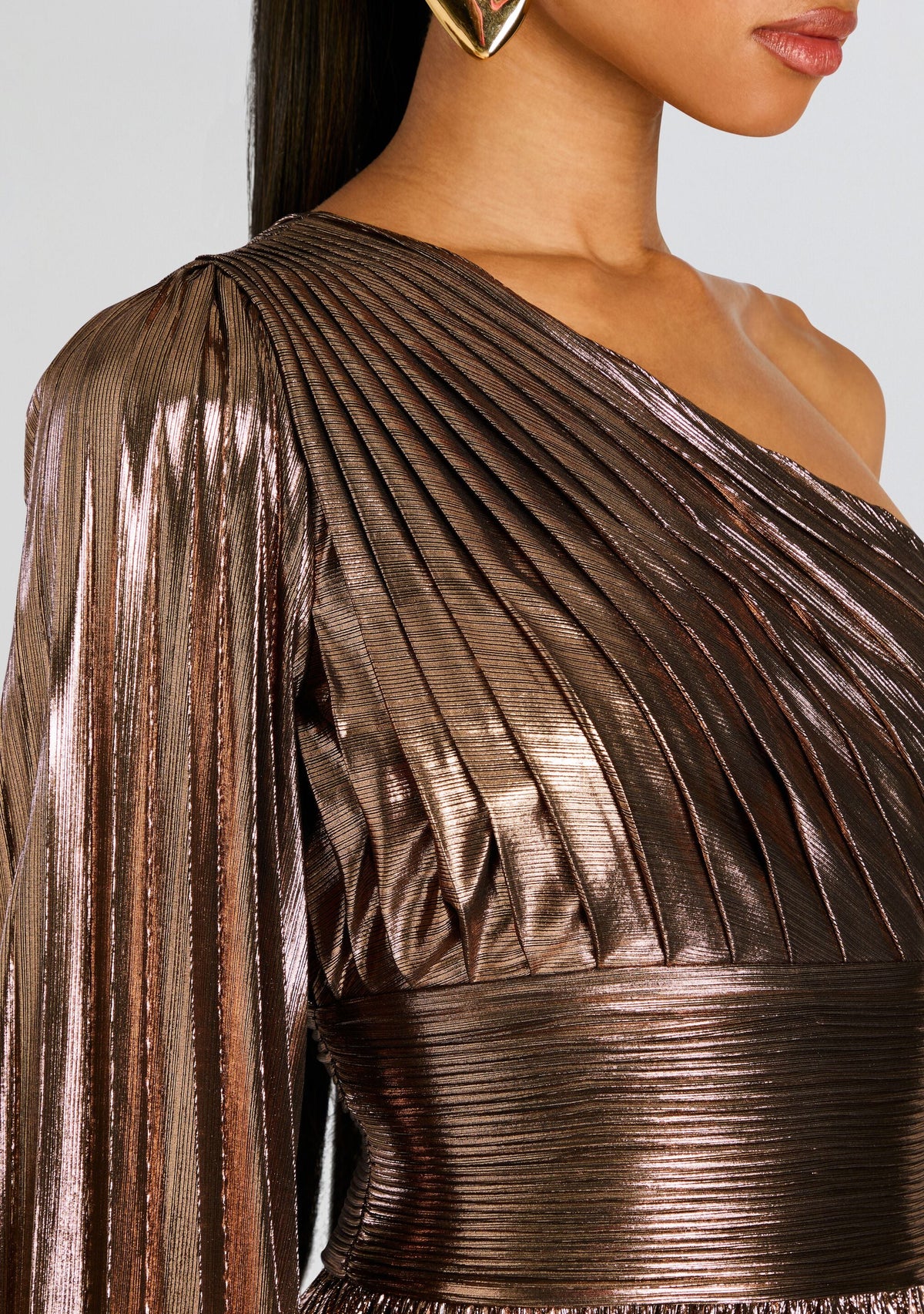 Lysandra Dress by retrofête in Metallic Bronze, product image 2