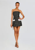 Merit Sequin Dress by retrofête in Black/White, product image 1