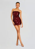 Nolia Sequin Embellished Dress by retrofête in Mulberry, product image 1