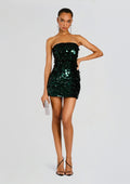 Nolia Sequin Embellished Dress by retrofête in Pine, product image 1