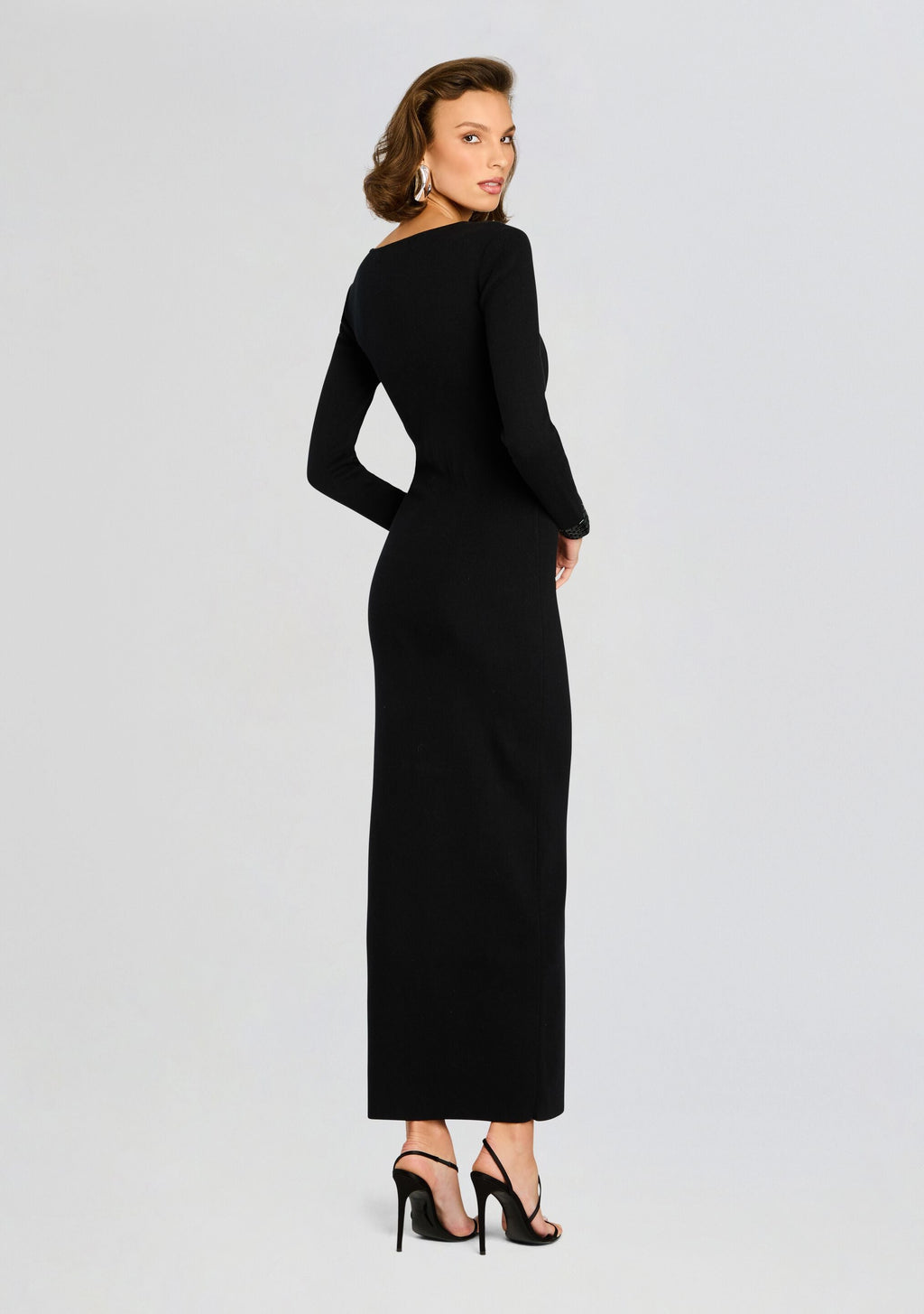 Raelle Embellished Knit Dress by retrofête in Black, product image 5