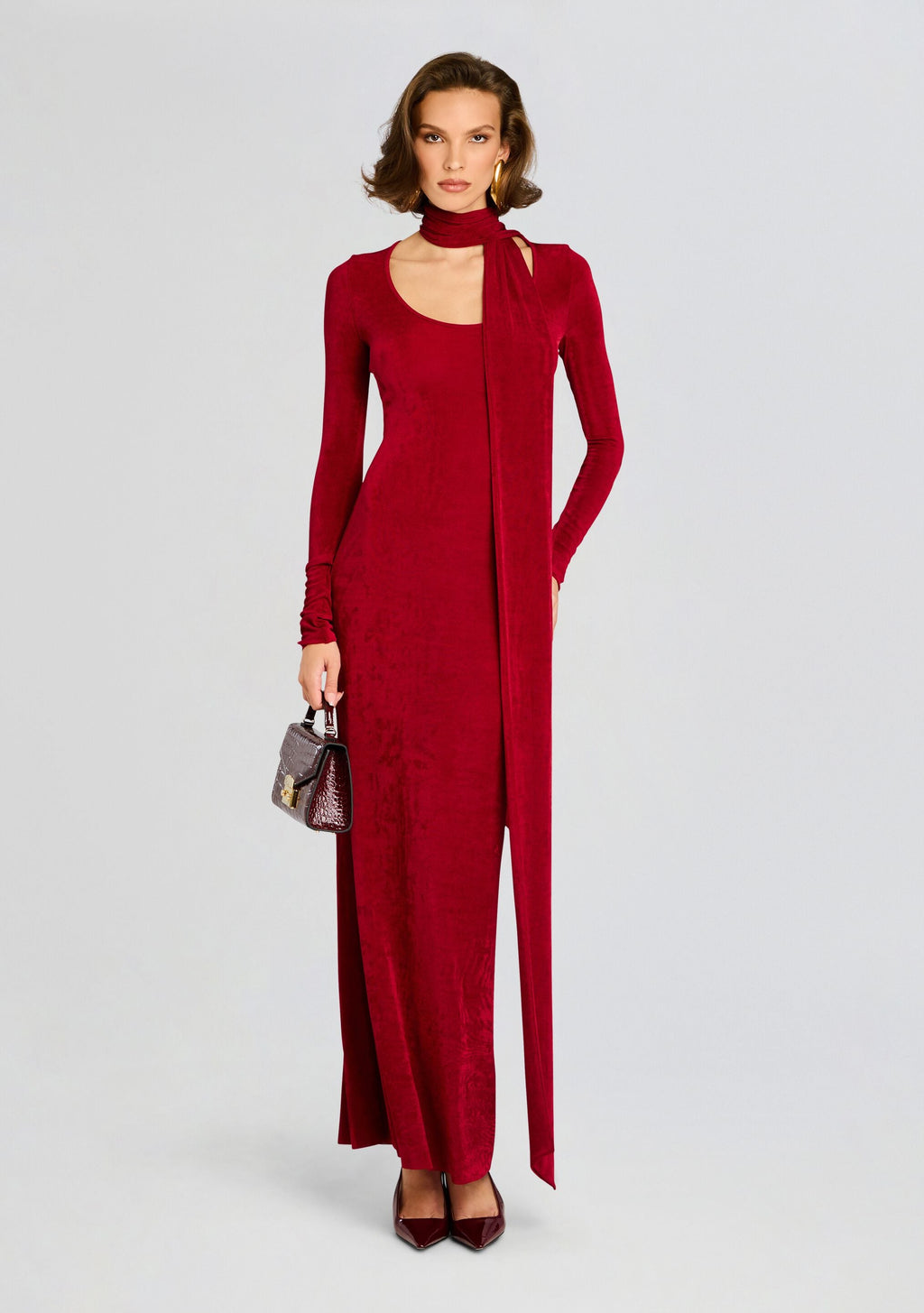 Rashelle Maxi Dress by SEROYA in Ruby Red, product image 1