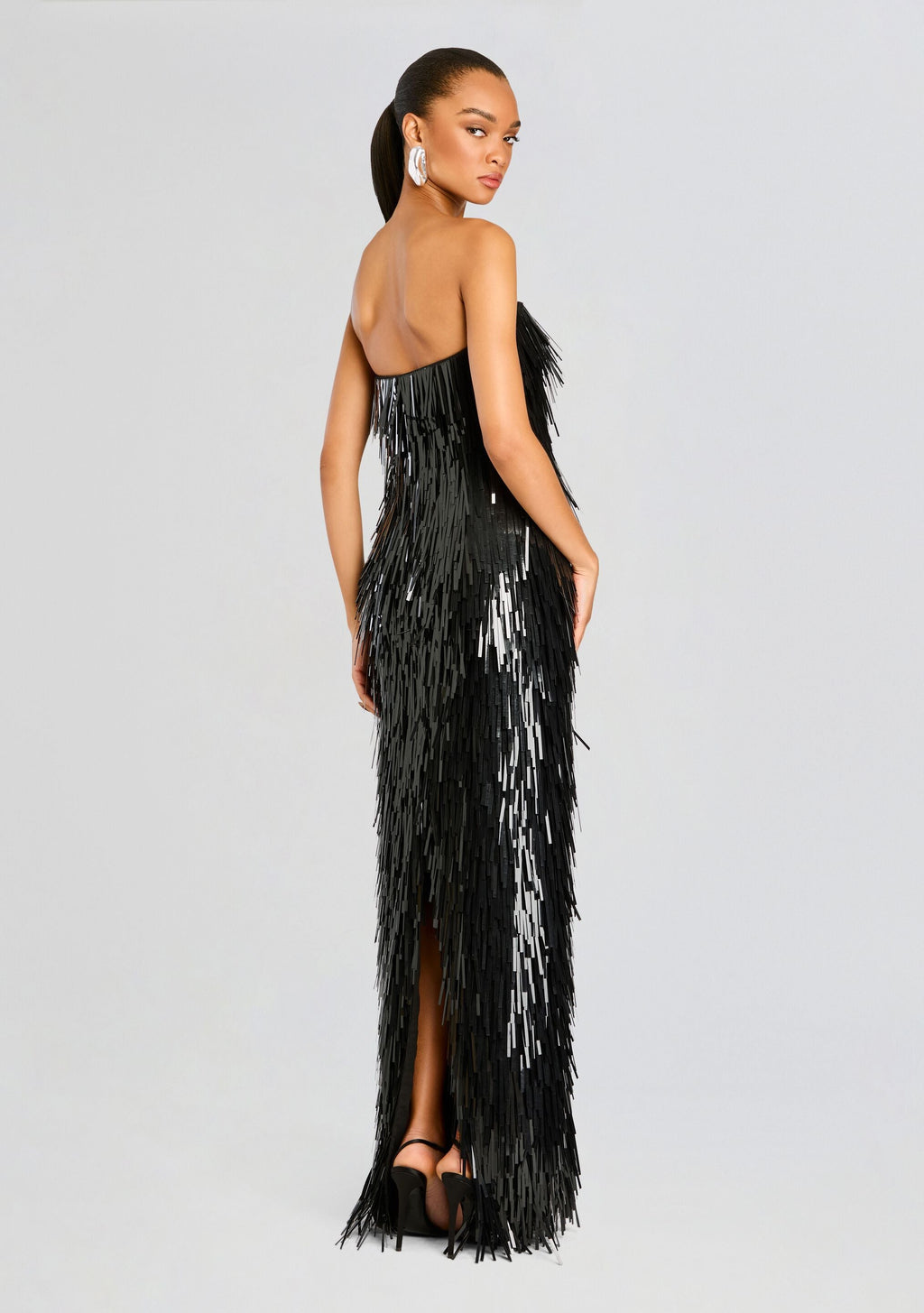 Silia Sequin Dress by retrofête in Black, product image 5