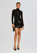 Willow Embellished Dress by retrofête in Black, product image 1
