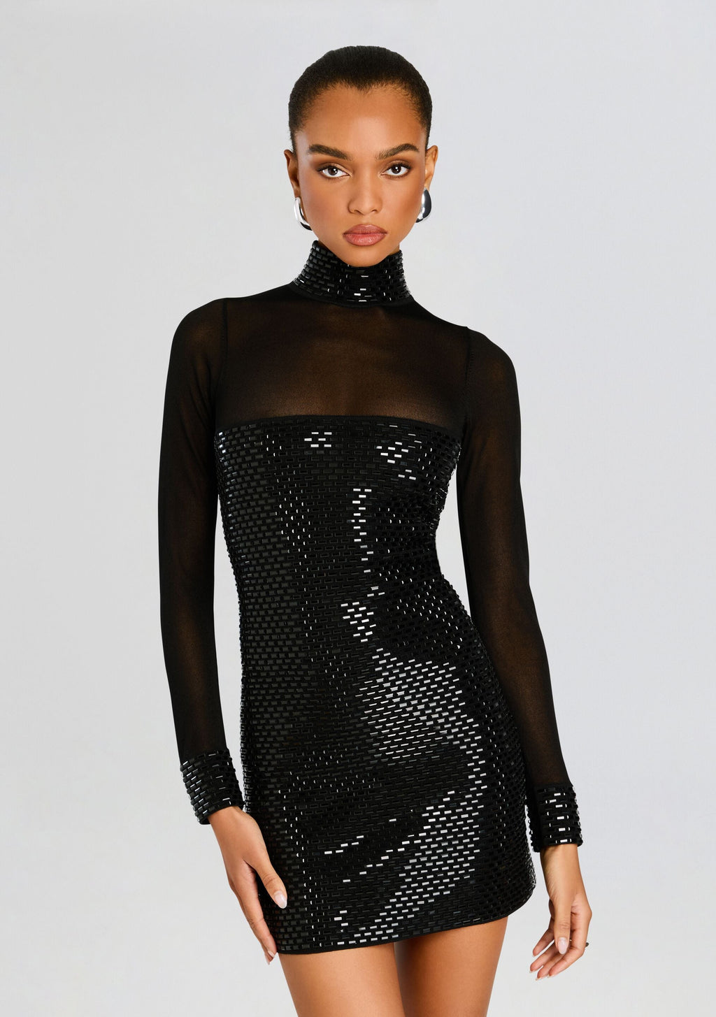 Willow Embellished Dress by retrofête in Black, product image 6