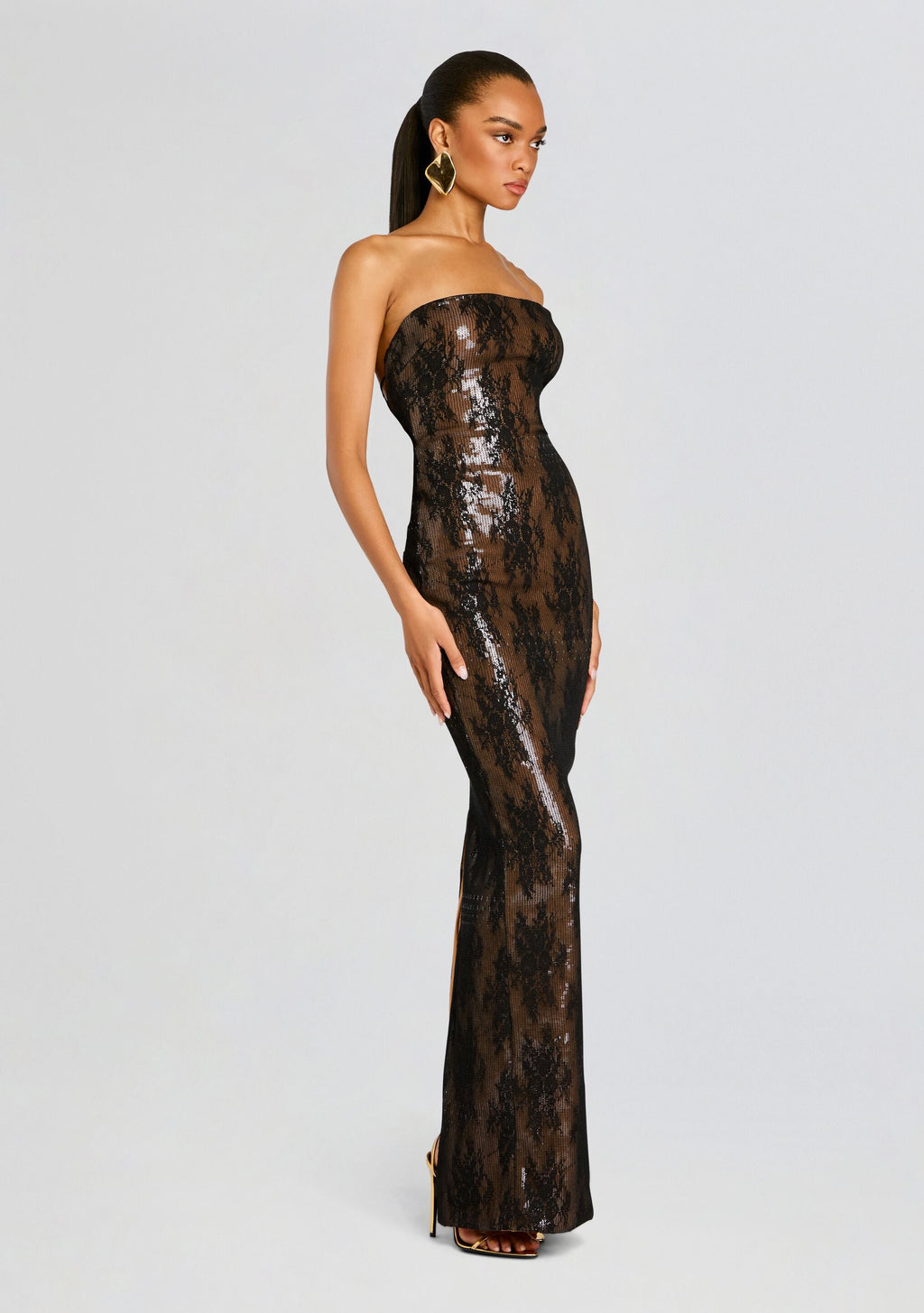 Zaina Dress by retrofête in Black, product image 4