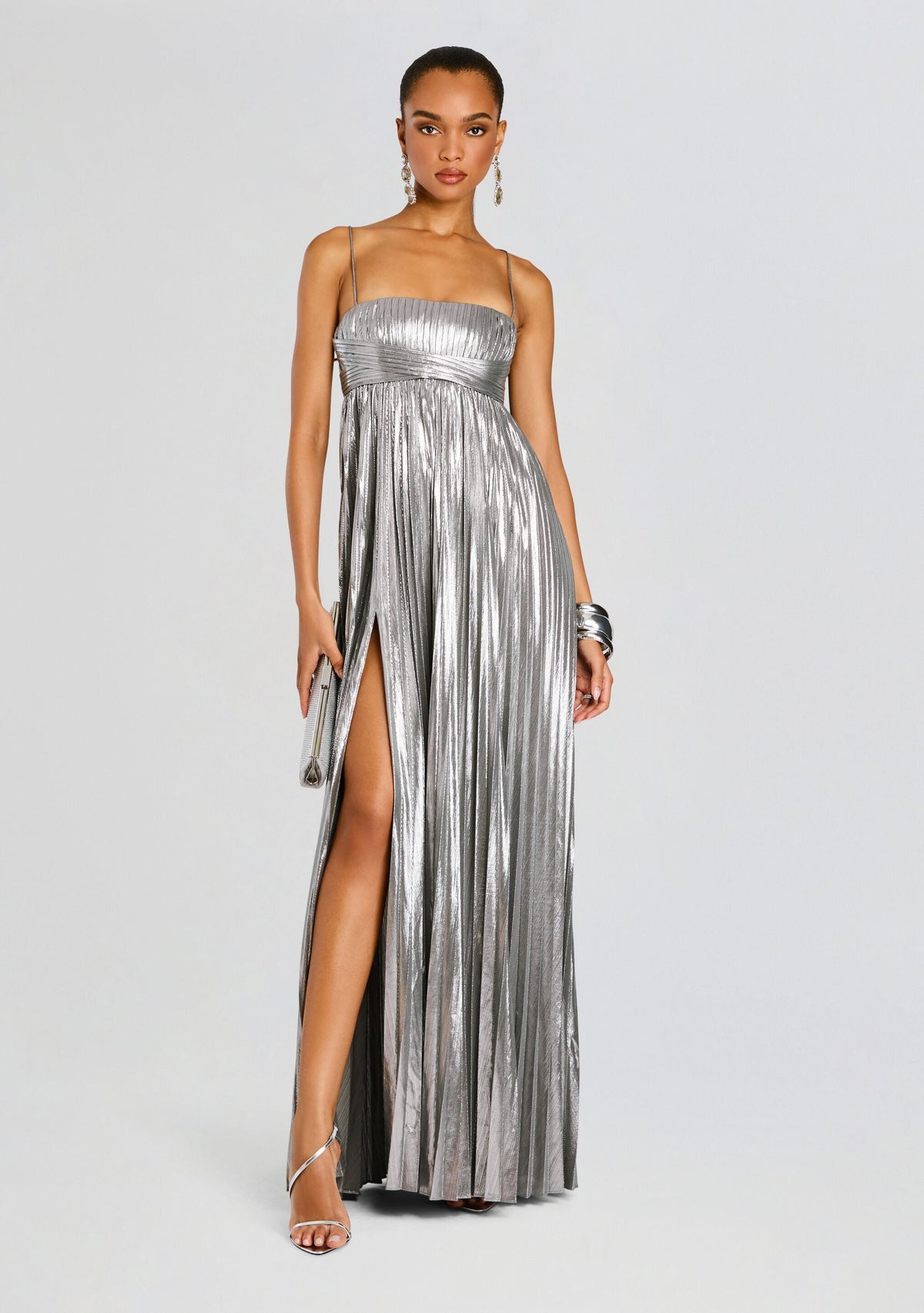 Zinnia Dress by retrofête in Aluminium, product image 1
