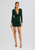 Alpine Embellished Dress by retrofête in Pine, product image 1