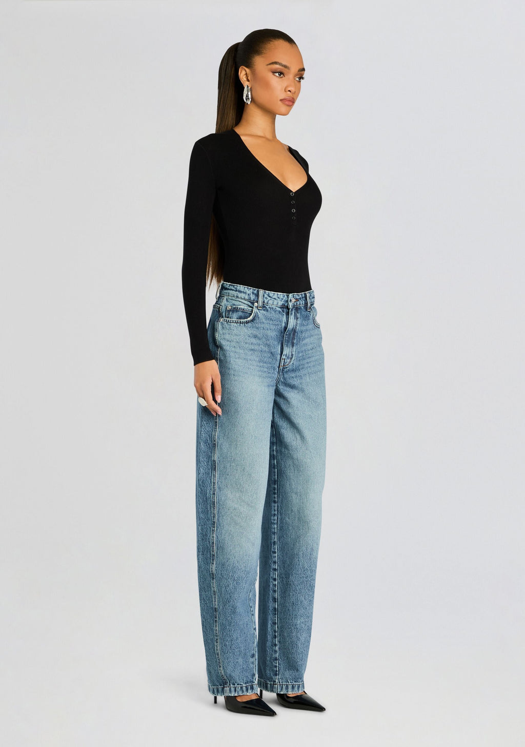 Briar High Rise Jean by SEROYA in Horizon, product image 3