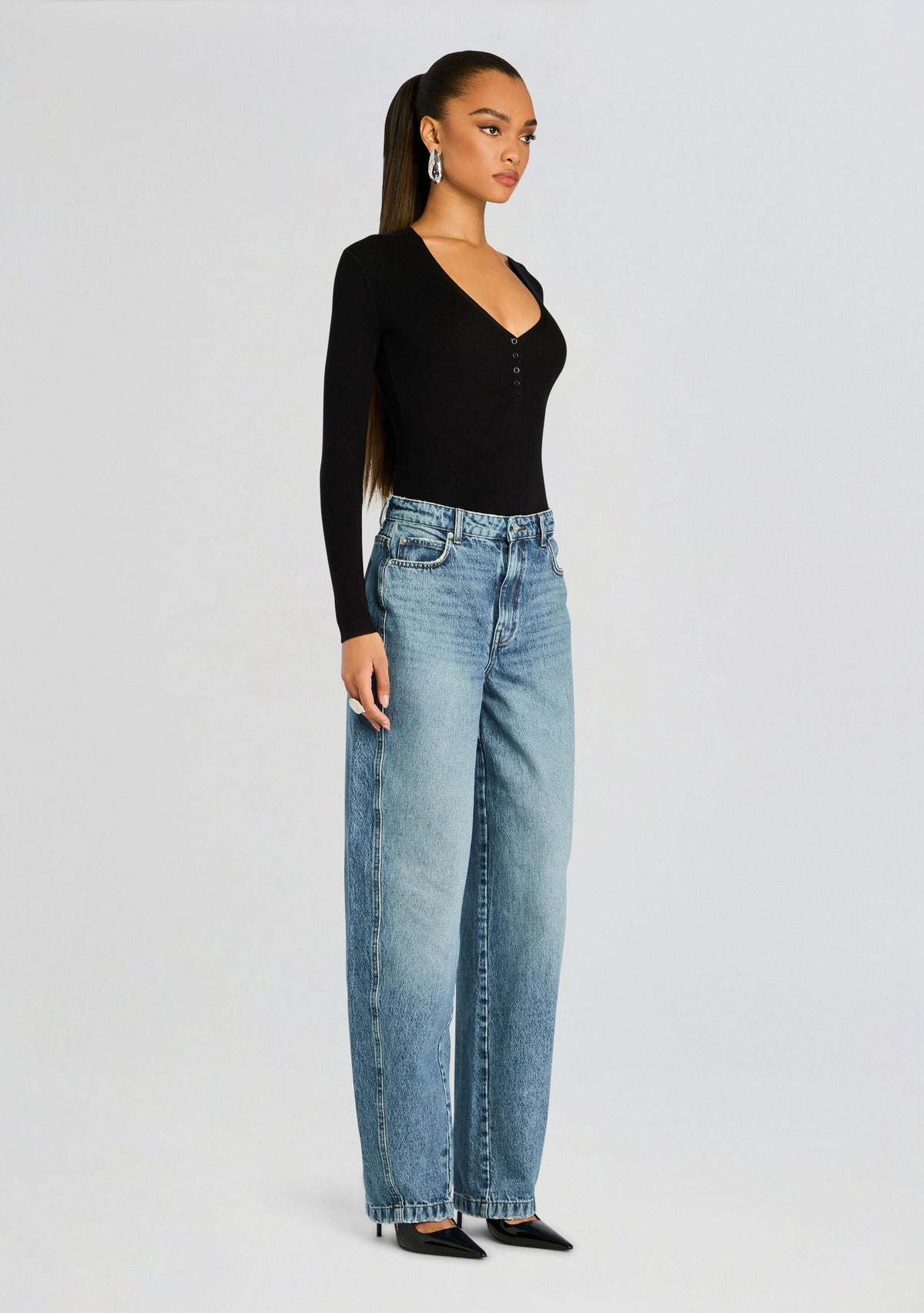 Briar High Rise Jean by SEROYA in Horizon, product image 3