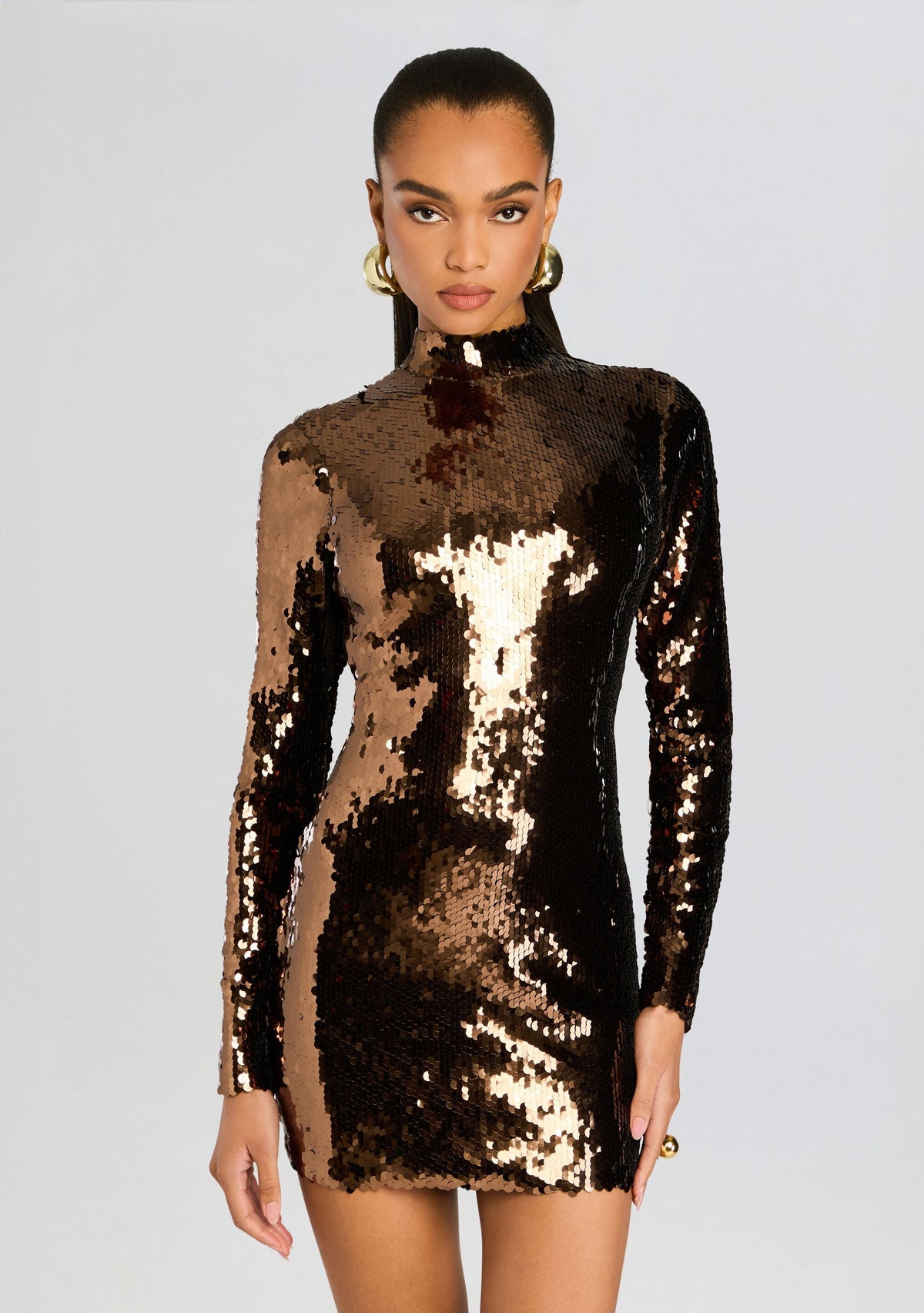 Genelle Sequin Dress by retrofête in Pecan, product image 5