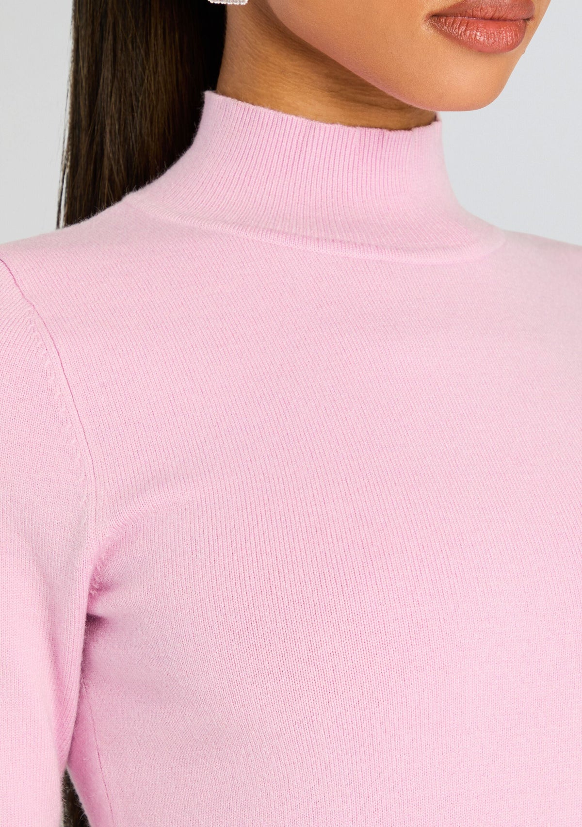 Jana Knit Midi Dress by SEROYA in Ballet Pink, product image 2