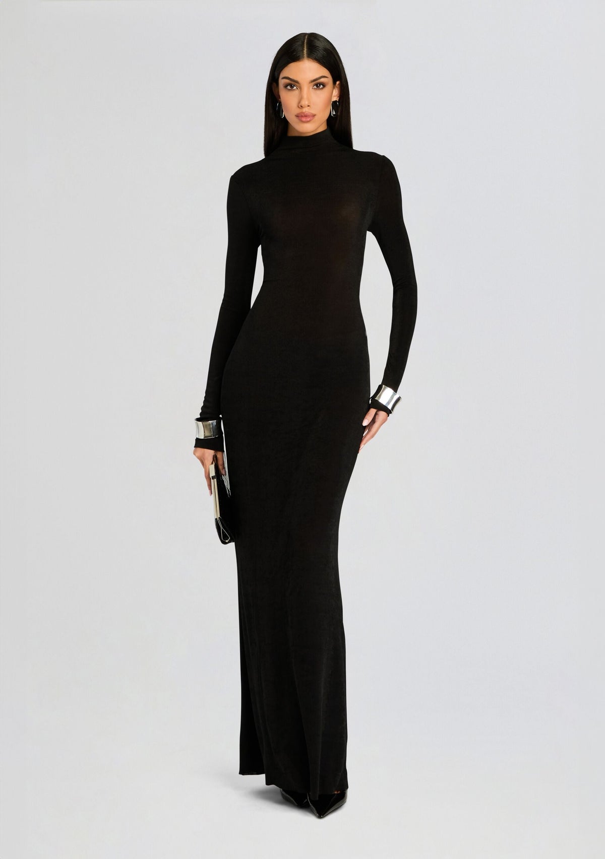 Kim Maxi Dress by SEROYA in Black, product image 1
