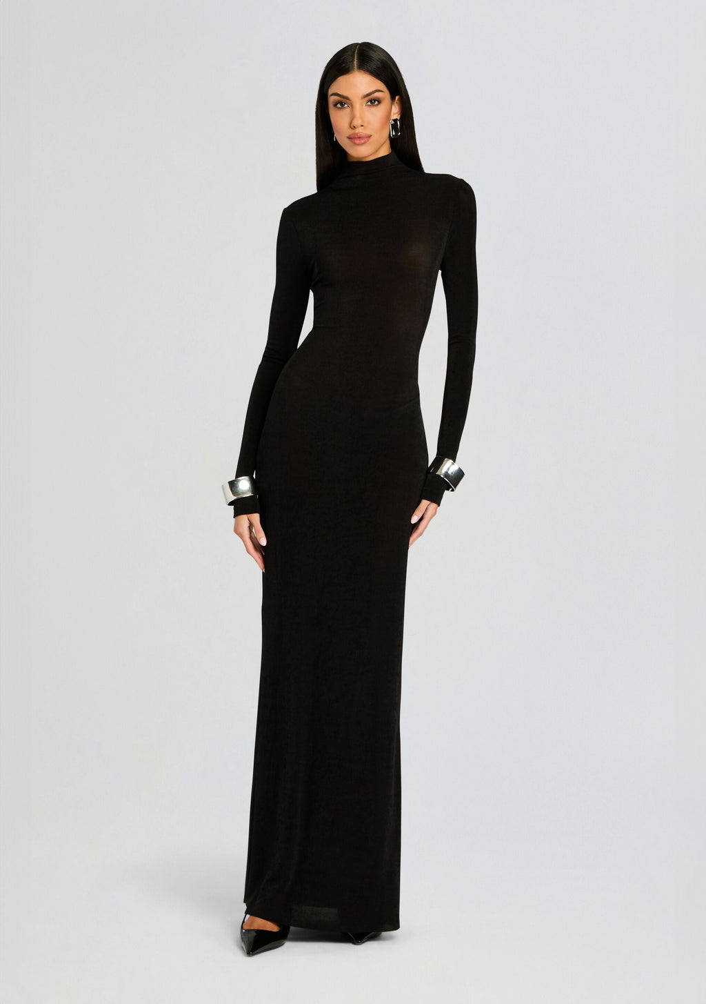 Kim Maxi Dress by SEROYA in Black, product image 5