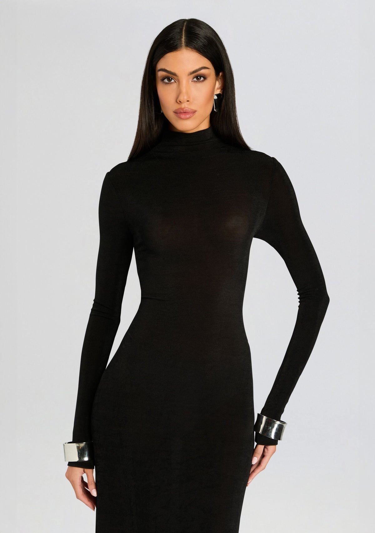 Kim Maxi Dress by SEROYA in Black, product image 2
