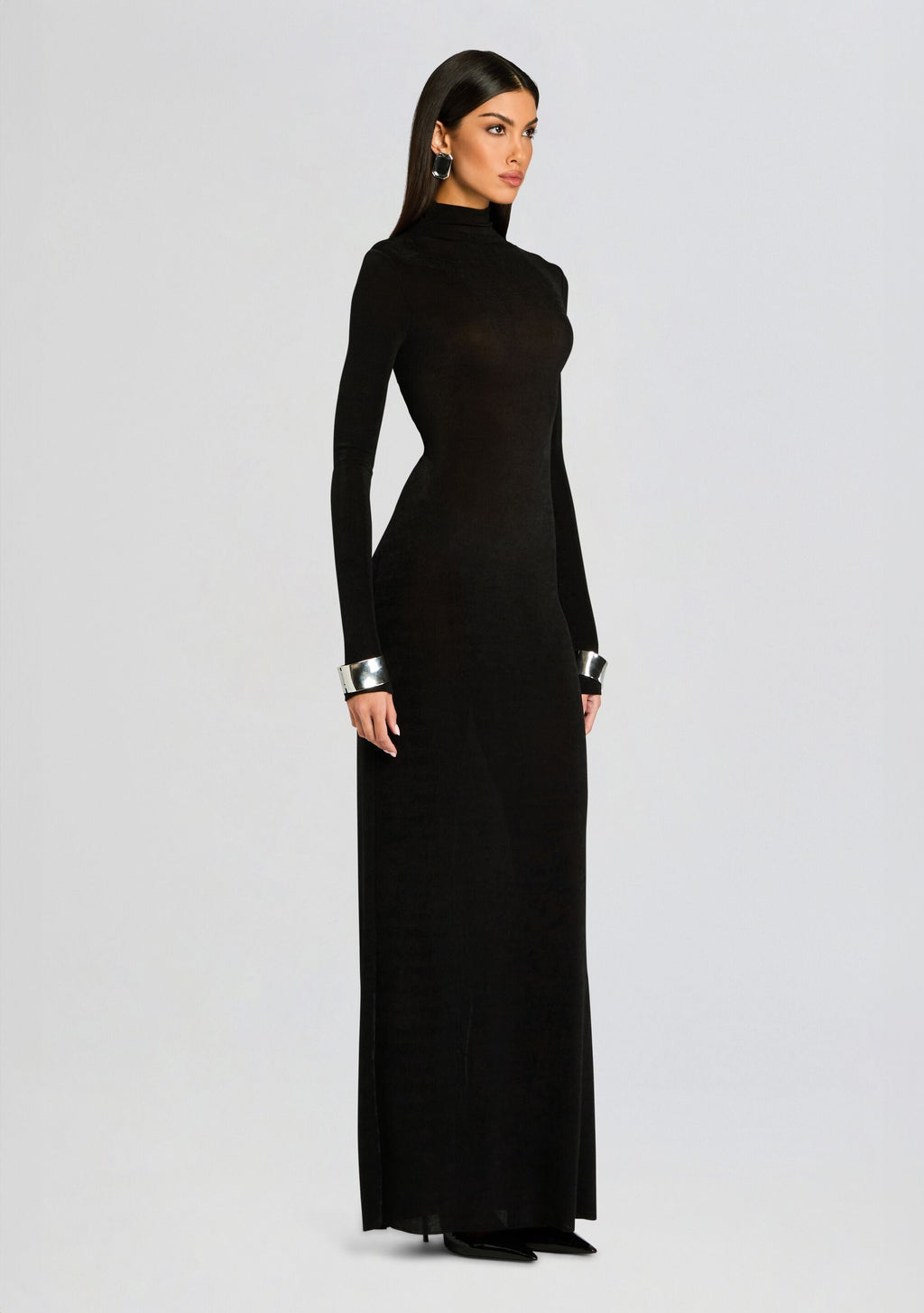 Kim Maxi Dress by SEROYA in Black, product image 3