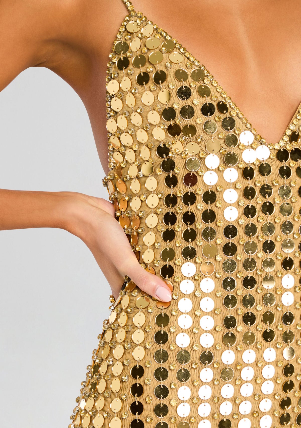 Perri Dress by retrofête in Gold, product image 2