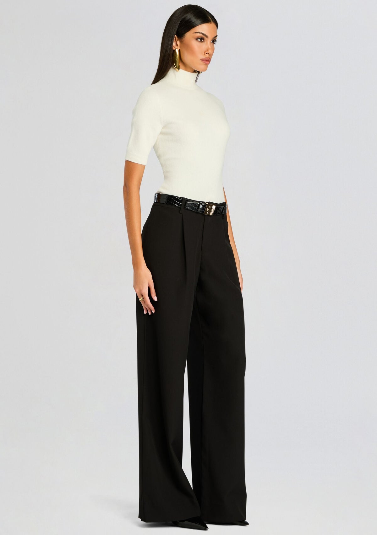 Yael Knit Top by SEROYA in Eggshell, product image 3