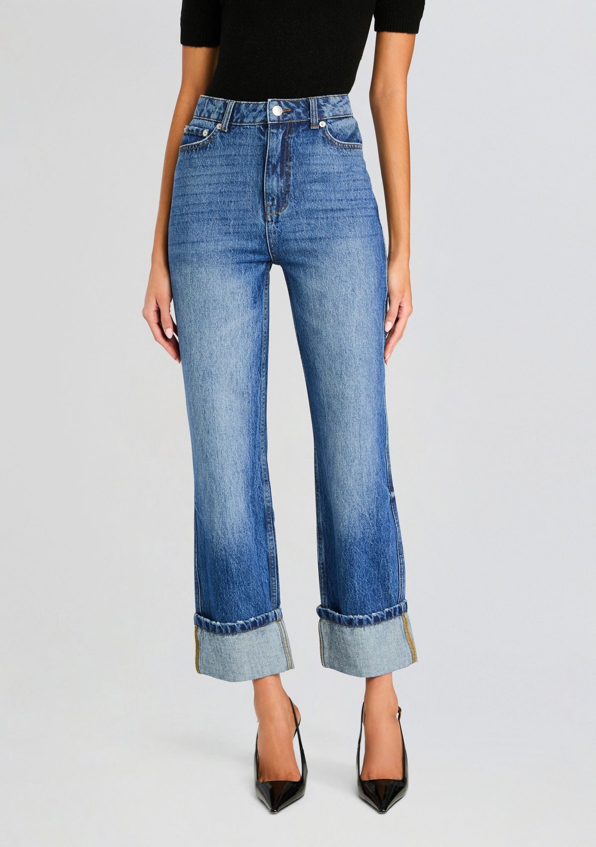 Parker High Rise Jean by SEROYA in Low Tide, product image 1