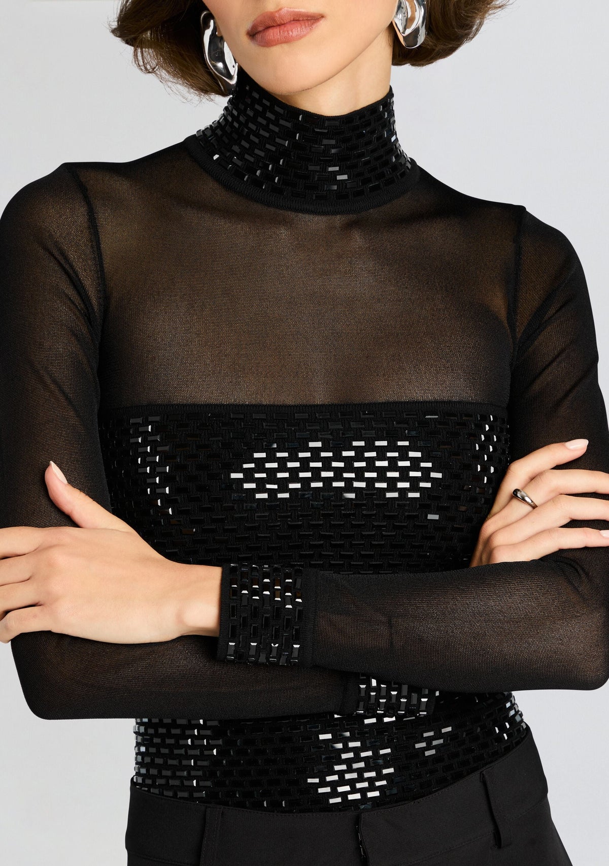 Clove Embellished Top by retrofête in Black, product image 2