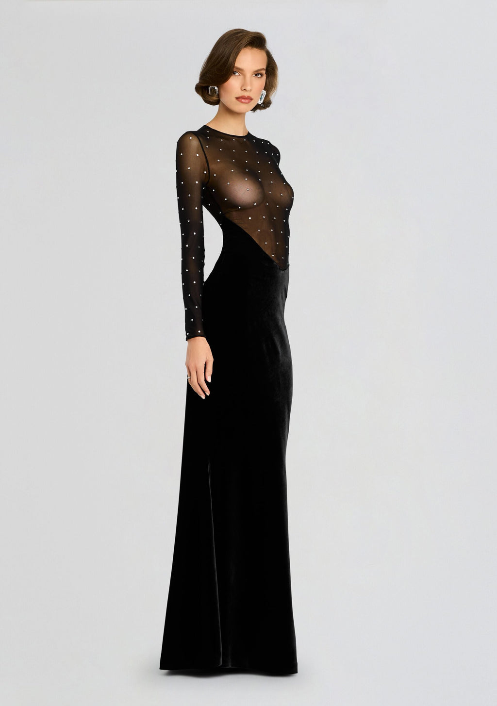 Deryn Dress by retrofête in Black/Silver, product image 3