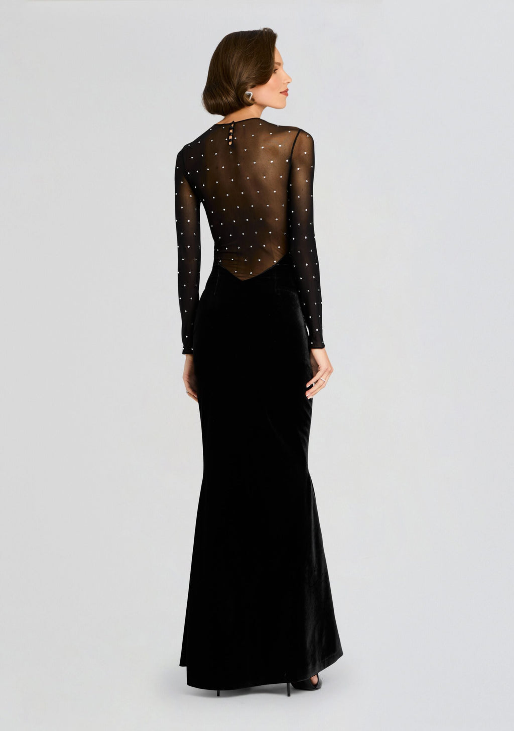 Deryn Dress by retrofête in Black/Silver, product image 4