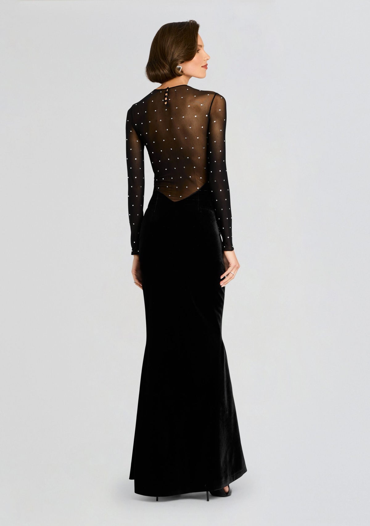 Deryn Dress by retrofête in Black/Silver, product image 4