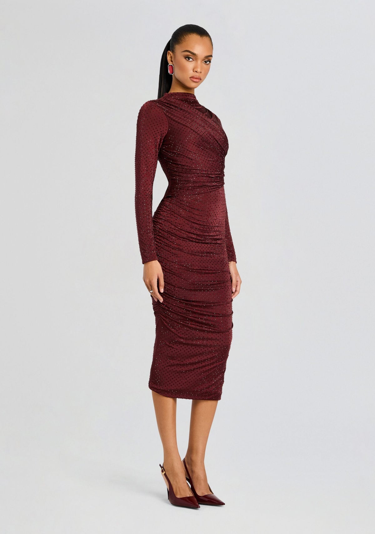 Mavy Dress by retrofête in Port, product image 4