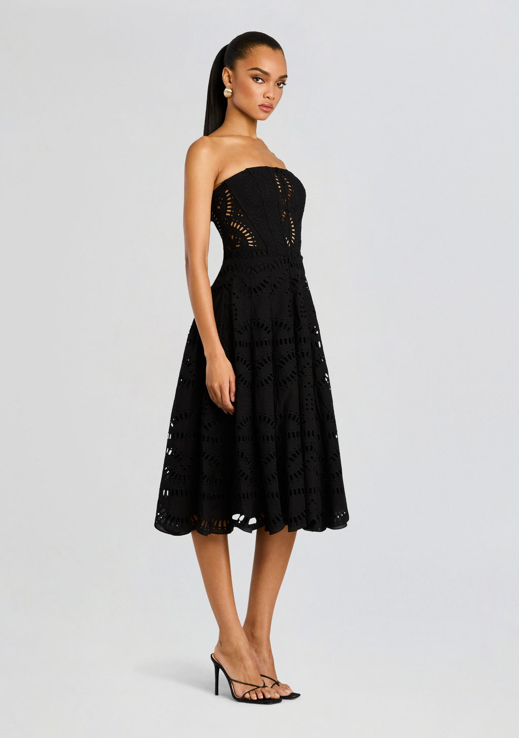 Galik Midi Dress by Charo Ruiz in Black, product image 3