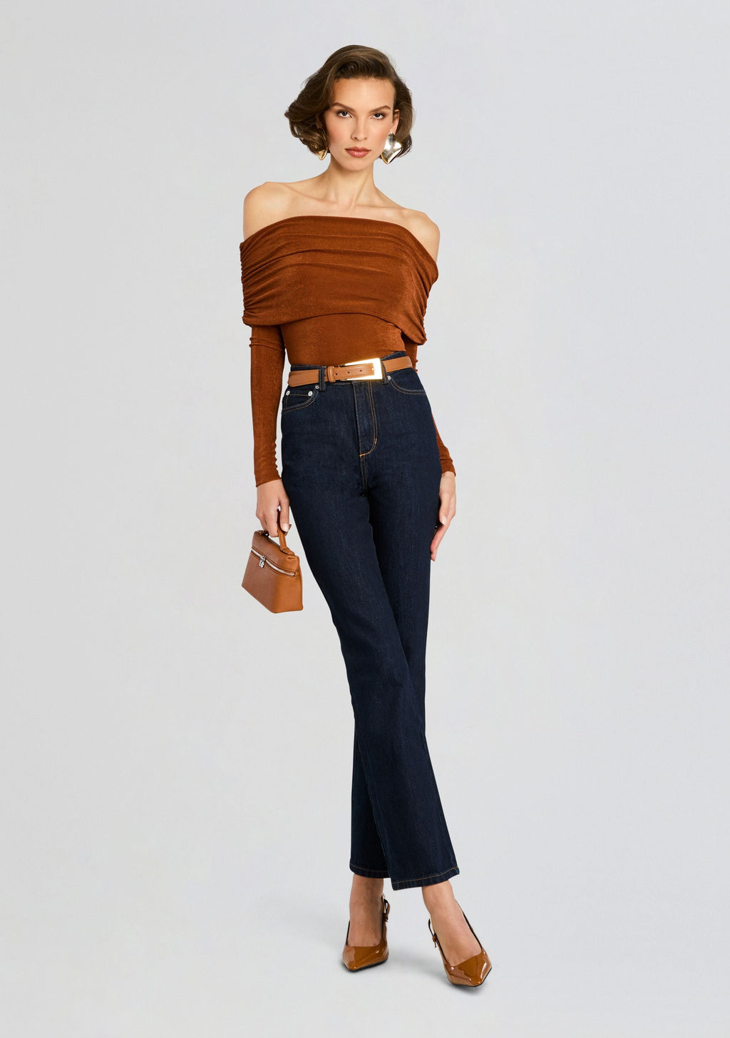 Nora Top by SEROYA in Toffee, product image 2
