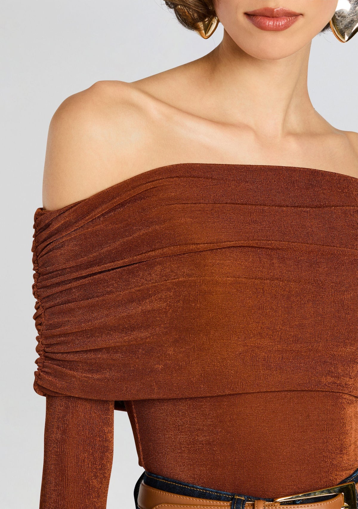 Nora Top by SEROYA in Toffee, product image 3