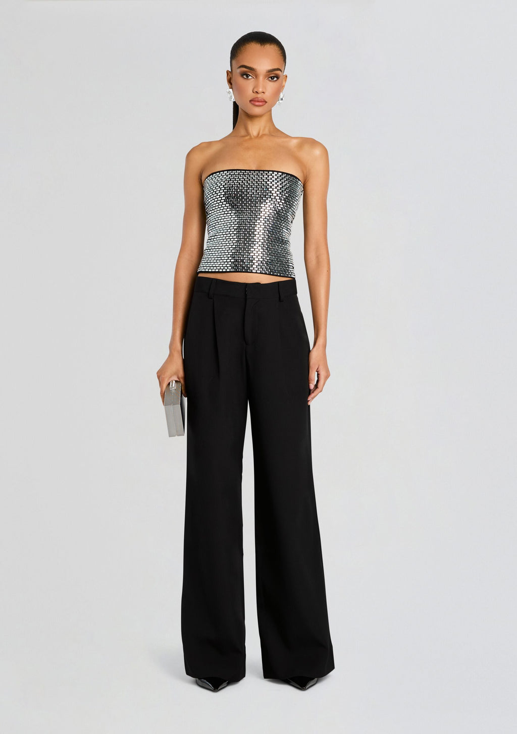 Valery Embellished Knit Top by retrofête in Black, product image 2